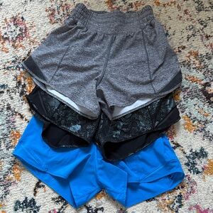 Kids Gray, Black, and Blue Shorts Set